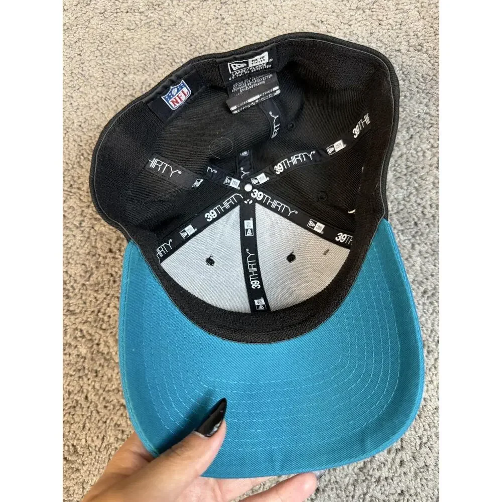 Jacksonville Jaguars Hat Cap Fitted Mens XL Black NFL Football New Era